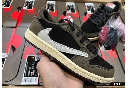 SCOTT 1 AIR 'MOCHA' LOW JORDAN X (KIDS)TRAVIS 0824